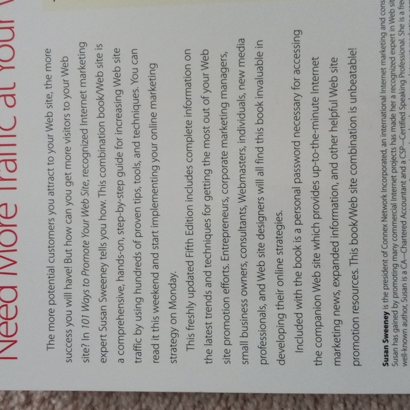 📕 101 Ways to Promote Your Web Site (5th Edition) by Susan Sweeney, C.A. 📕 - Picture 3 of 13